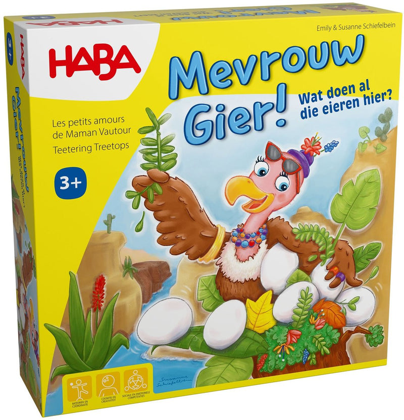 Haba | gioco per famiglie Mrs Vulture! cosa ci fanno qui tutte quelle uova?