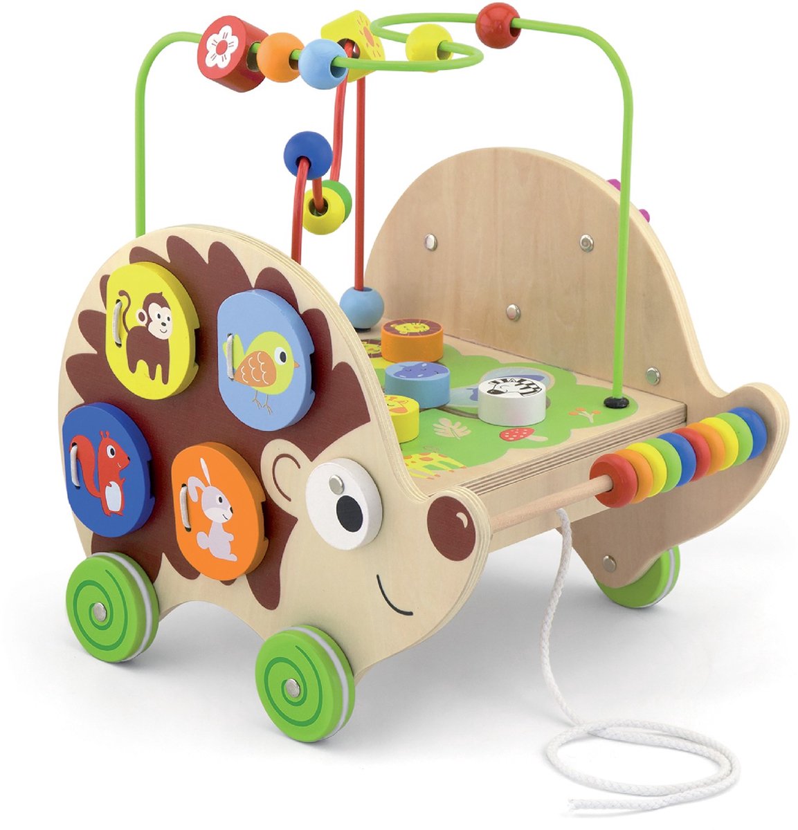 Vigatoys erizo educativo de madera 4en1 viga