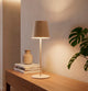 Briloner kiki - lampada da tavolo ricaricabile - dimmerabile - per interni ed esterni - regolabile in altezza - 36 cm x 10,5 cm - beige