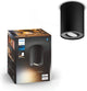 Faretto da superficie Philips Hue Pillar - luce bianca calda/fredda - 1 spot - nero - 1 dimmer - gu10