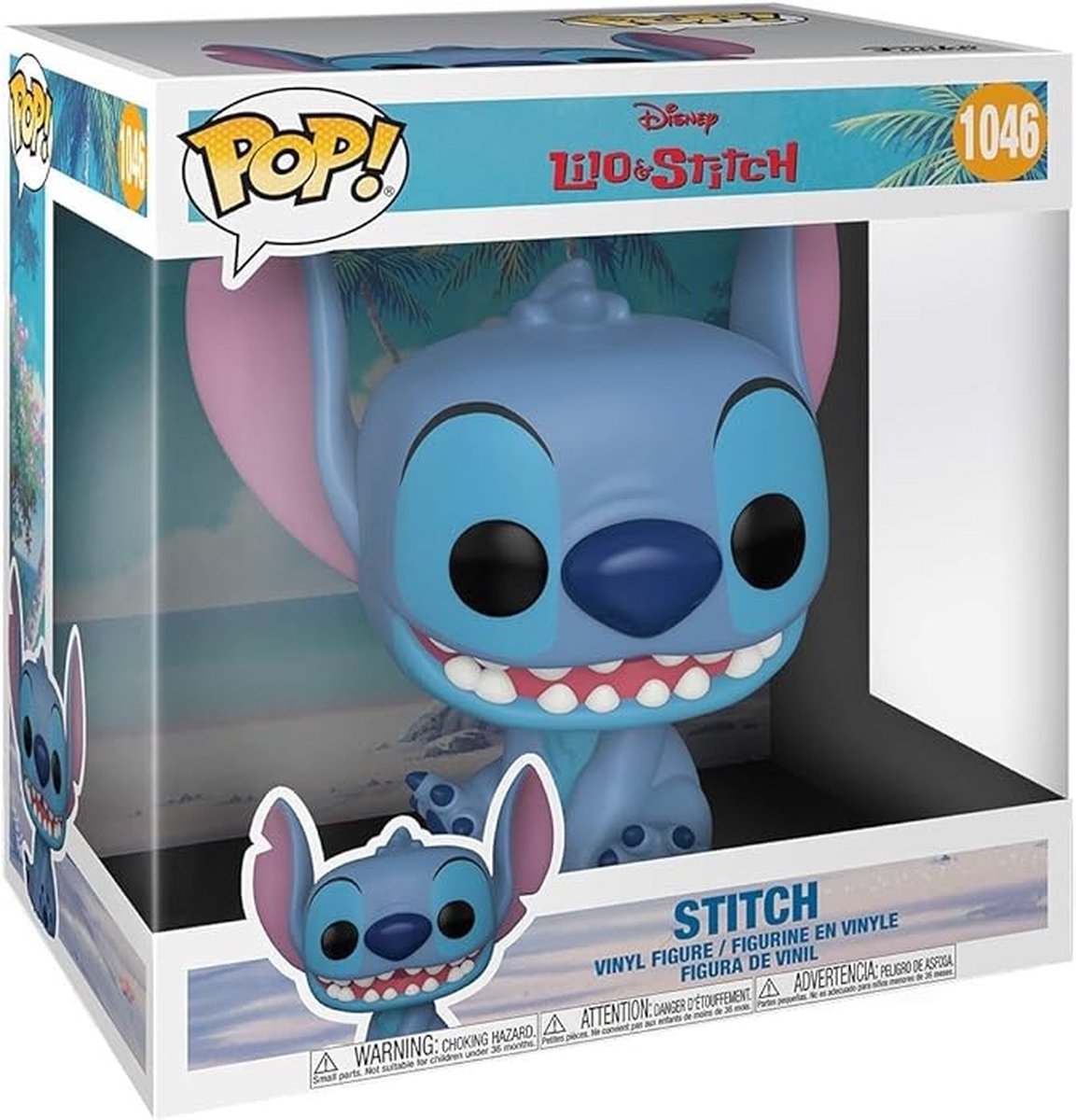 Funko pop jumbo disney: lilo stitch - stitch - pop #1046
