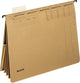 Esselte leitz alpha® a4 hangmap met hechtstrip en insteekvakken - 25 stuks - natuurbruin