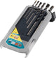 Wolfcraft - set di punte per calcestruzzo - 6 pezzi - metallo duro - ø 3–10 mm - punta per calcestruzzo - 7119000