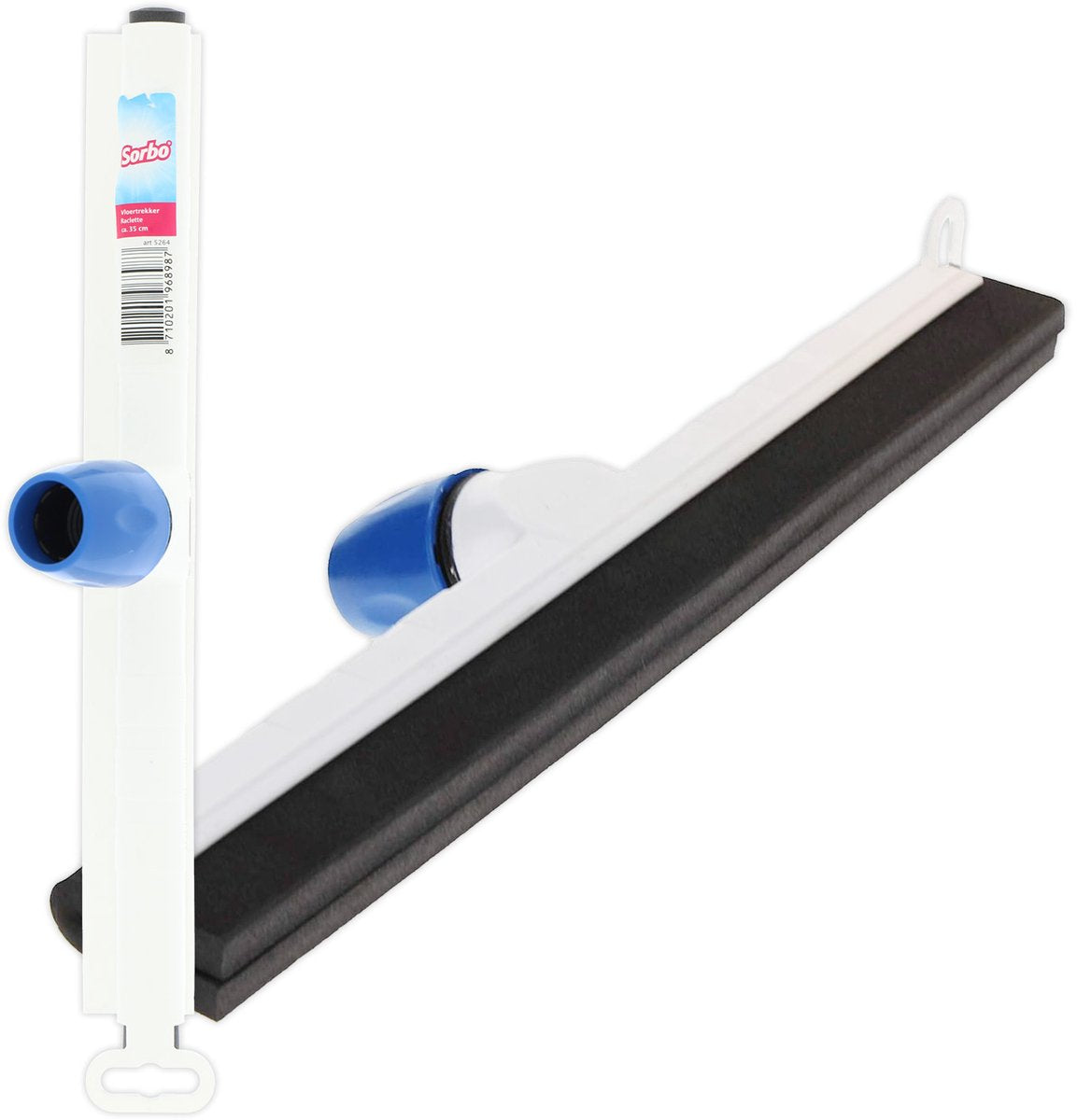 Tergipavimento Sorbo 45 cm – plastica bianca con bordo in gommapiuma – ideale per bagno e cucina