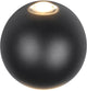 Trio avisio - lampada da parete - nero opaco - incl. 2x smd 2w - illuminazione esterna - ip54
