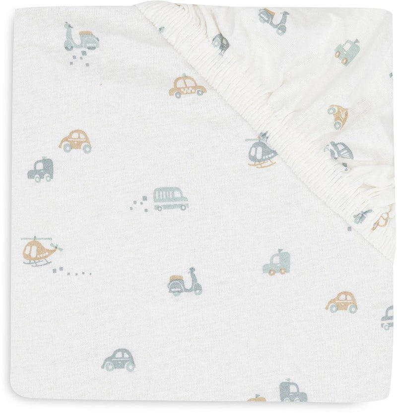 Jollein baby - sábana ajustable jersey 60x120cm - cuna - algodón suave - para llevar