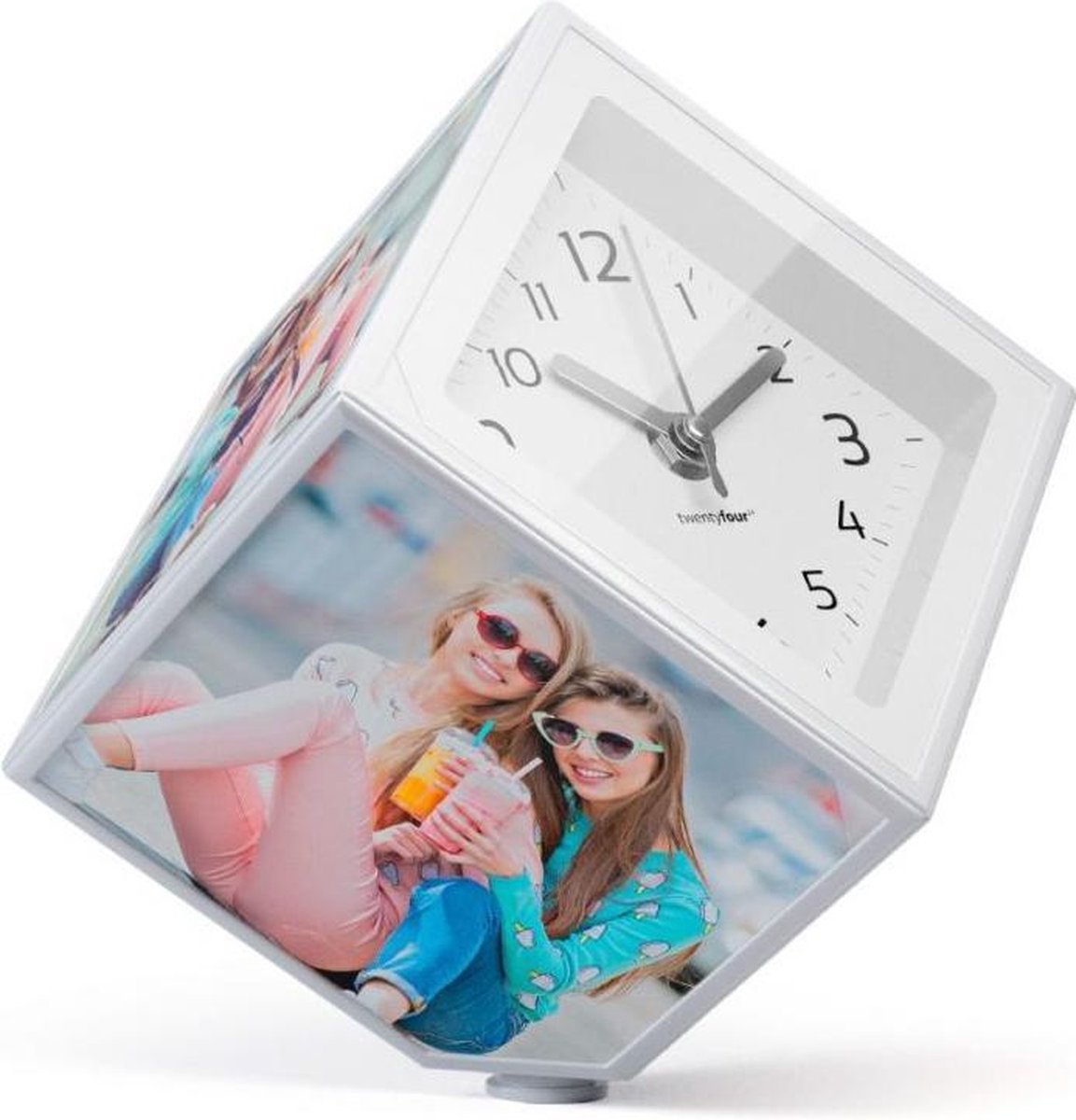 Balvi fotocubo giratorio con reloj de 10 x 10 cm