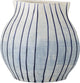 Vaso Bloomingville esra - blu - terracotta