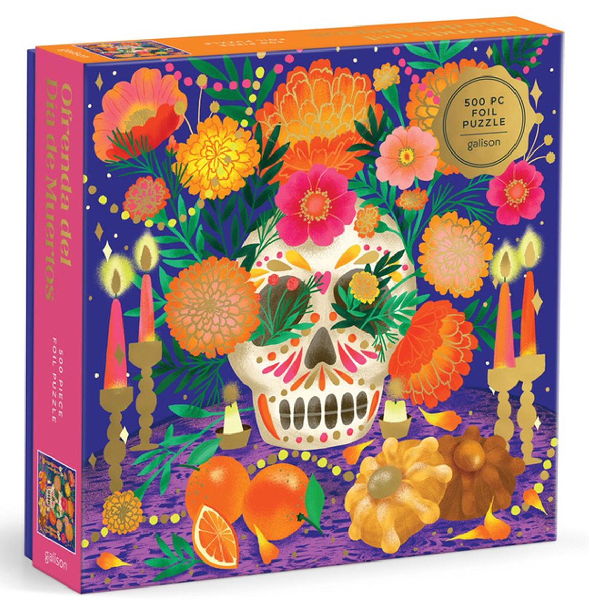Ofrenda del dia de muertos rompecabezas de aluminio de 500 piezas
