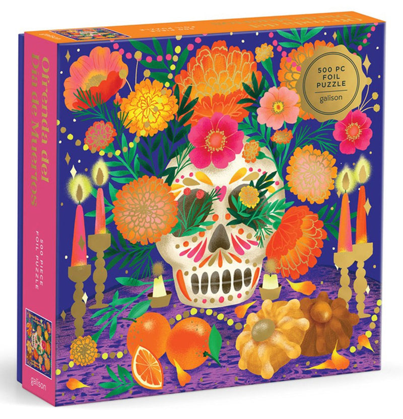Ofrenda del dia de muertos rompecabezas de aluminio de 500 piezas