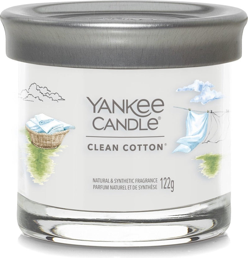 Bicchiere piccolo firmato Yankee Candle YC in cotone pulito