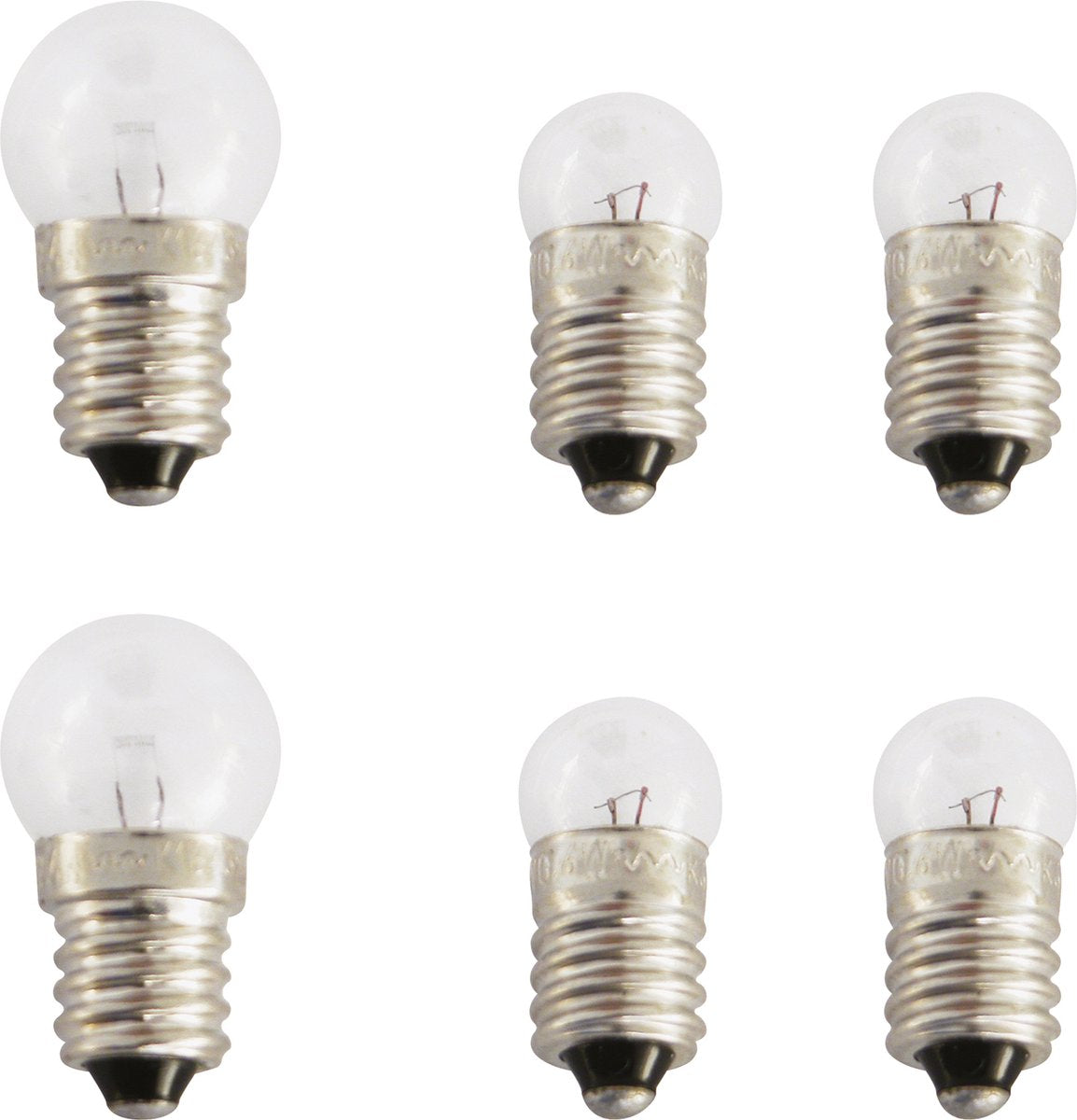 Luces de repuesto para bicicleta Dresco: 2 luces delanteras y 4 luces traseras