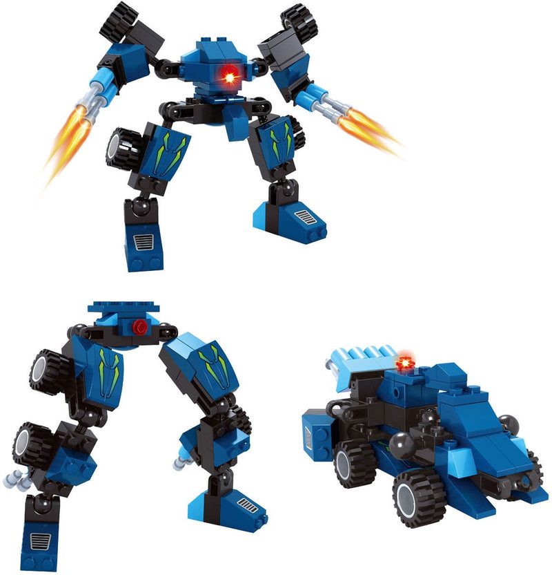 Juego de construcción titan transform blue - 71 piezas.