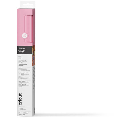 Vinile intelligente Cricut permanente 33x91 cm – rosa chiaro (1 foglio)