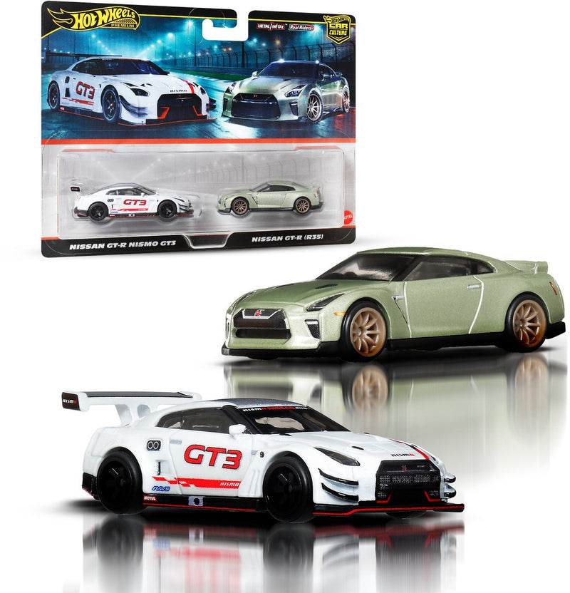 Hot Wheels Premium Car Culture et di 2 - Nissan GT-R Nismo GT3 e Nissan GT-R R35