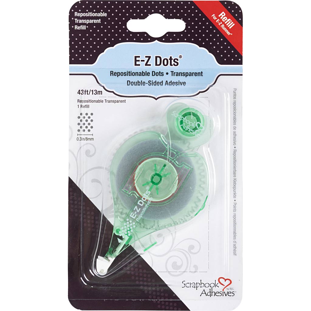 E-Z Runner®-Refill, Dots, Non-permanent, B: 8 mm, 15 m 1 Roll
