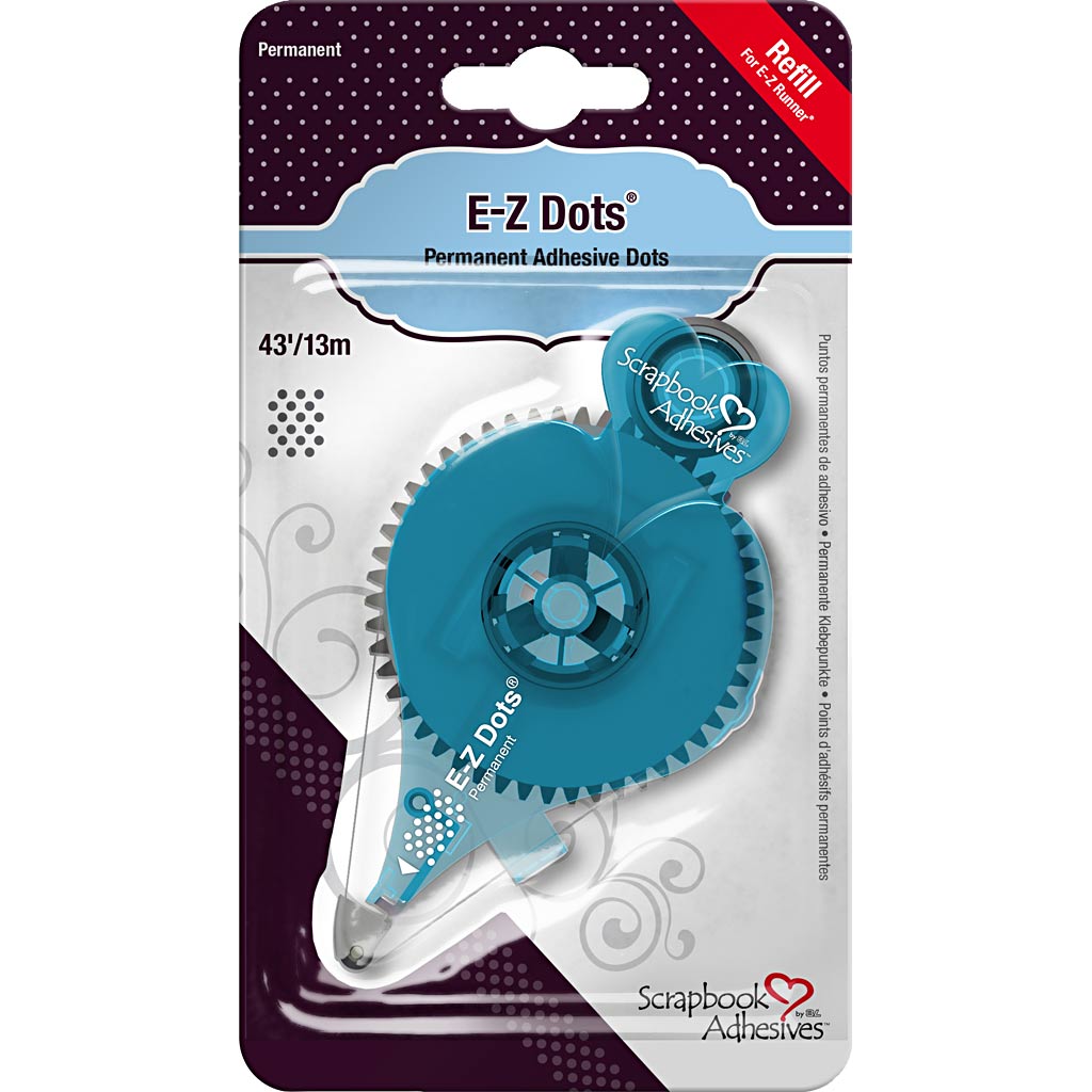 E -Z Runner® - Refill, Dots, Permanent, B: 8 mm, 15 m 1 Roll