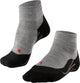 Falke tk5 short anti-blaar dun wol functioneel materiaal wandelsokken dames grijs - maat 39-40