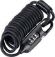 Lucchetto per cavo Bbb per bicicletta - 180 cm - lucchetto per mountain bike e bici da corsa leggero - lucchetto a combinazione compatto: bicicletta, casco, bagaglio - lucchetto per bicicletta piccolo - coilsafe bbl-56