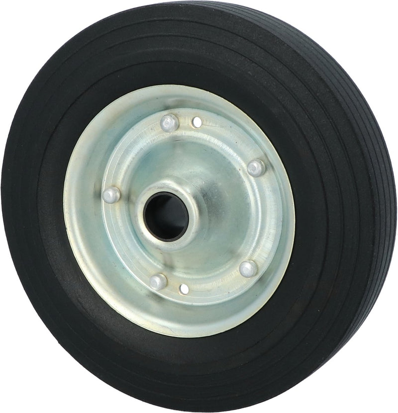 Rueda de repuesto Carpoint para rueda de morro (ean 8711293053773) - llanta de metal y rueda de goma maciza - rueda de 200x50 mm - capacidad de carga de 150 kg