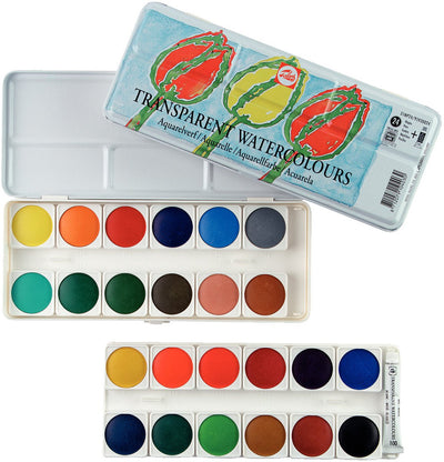 Set di vernici per acqua trasparente Talens 31MP24
