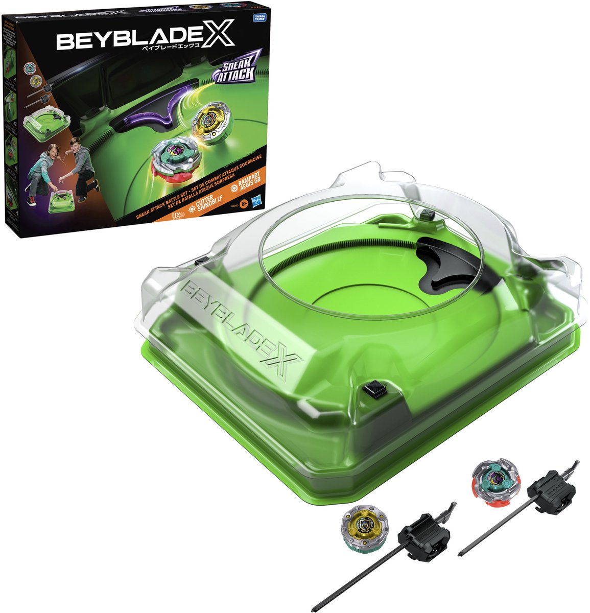 Conjunto de batalla de ataque furtivo beyblade x