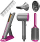 Woopie pequeño set de peluquería secador de pelo plancha accesorios - uni