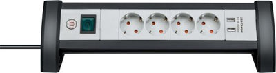 Brennenstuhl Premium Office-Line Socket 4 volte + 2x USB