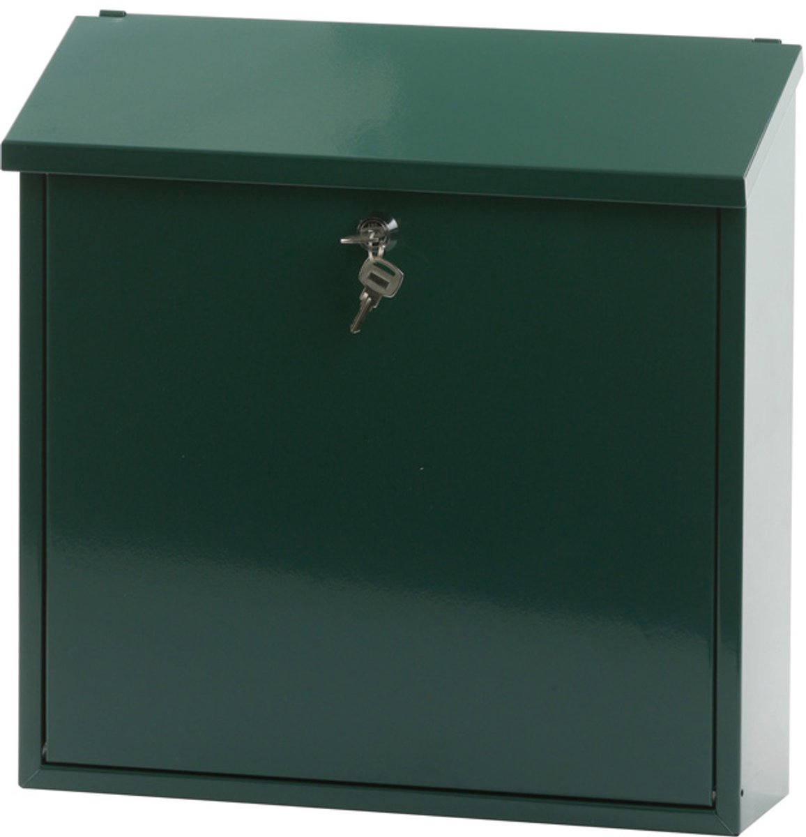 V-part - wandbrievenbus malagan - galvanized steel powder coated - groen - brievenbus