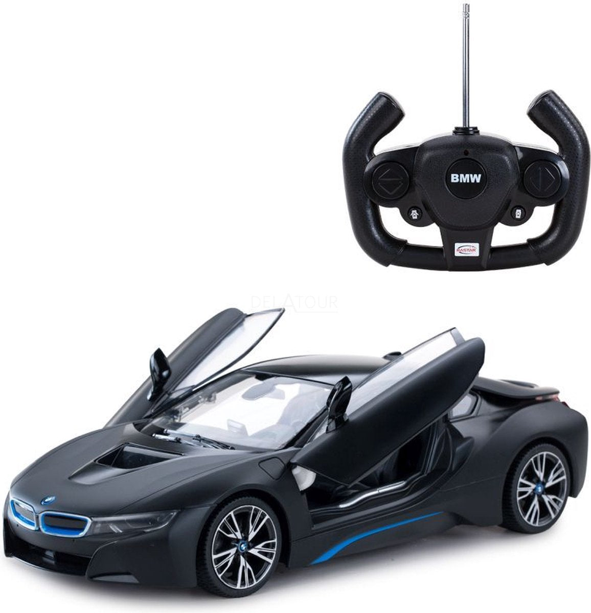 Rastar BMW i8 negro mate 1:14 r c