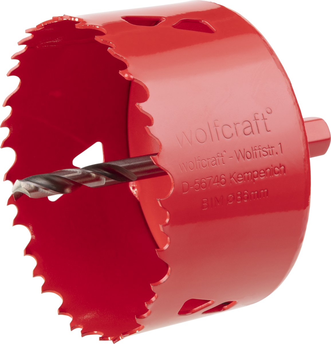 Wolfcraft - hole saw 86mm - bim hole drill 86 mm - 5486000
