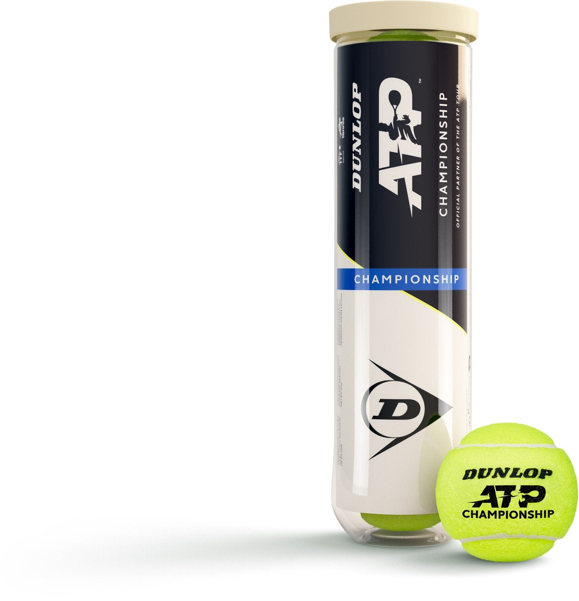 Dunlop - campeonato atp - pelotas de tenis - 4 gorras