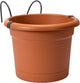 Elho green basics macetero allin1 metal 27 - macetero para balcón exterior - ø 19,5 x h 18,5 cm - terra suave