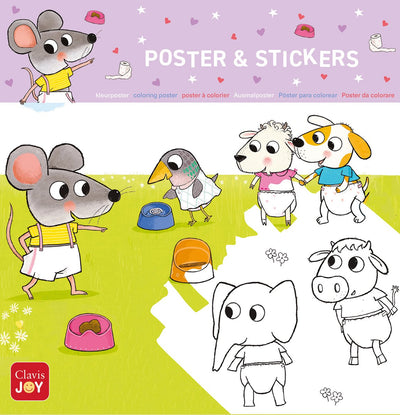 Topo da colorare per poster Clavis. Posso dare un'occhiata al tuo barattolo?