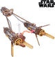 Ugears 3d modelbouw - anakin skywalker's podracer - star wars - mechanisch bouwpakket hout - educatief speelgoed