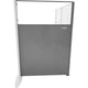 Mampara de protección móvil manorga 7035 gris