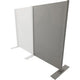 Mampara de protección móvil manorga 7035 gris