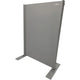 Mampara de protección móvil manorga 7035 gris