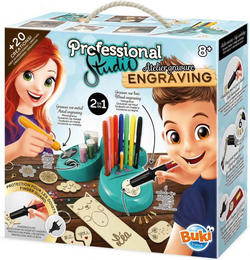 Buki france buki - taller de grabado en estudio profesional - grabado en madera y metal - juguetes creativos