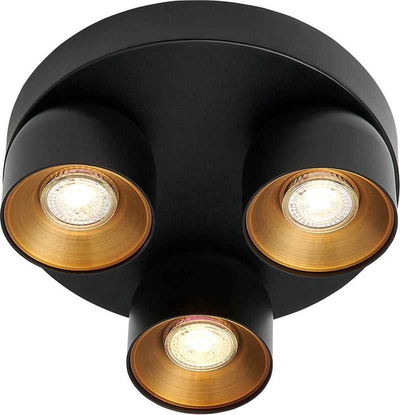 Nordlux brocca tonda-spot-ip20-3xgu10-nera