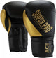 Super pro combat gear ace (kick)bokshandschoenen zwart goud 12oz