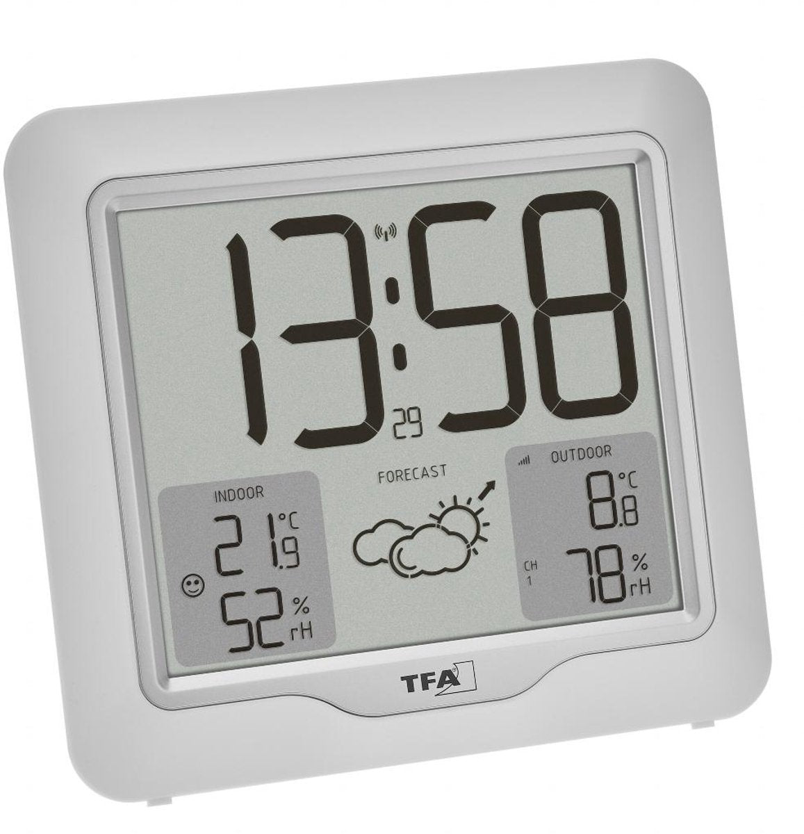 Stazione meteorologica wireless Tfa dostmann metro plus 35.1164.02 previsione da 12 a 24 ore numero di sensori max.: 3