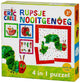 Bambolino caterpillar never enough puzzle 4 in 1 educational toddler toy - children's puzzle 4x6x9x16 pieces learning to puzzle - gift tip puzzle 3 years and older - toys