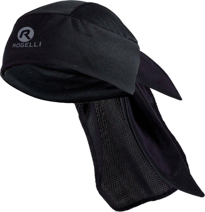 Rogelli bandana ciclista para hombre y mujer - gorro ciclista con pañuelo para la cabeza unisex - negro - talla única