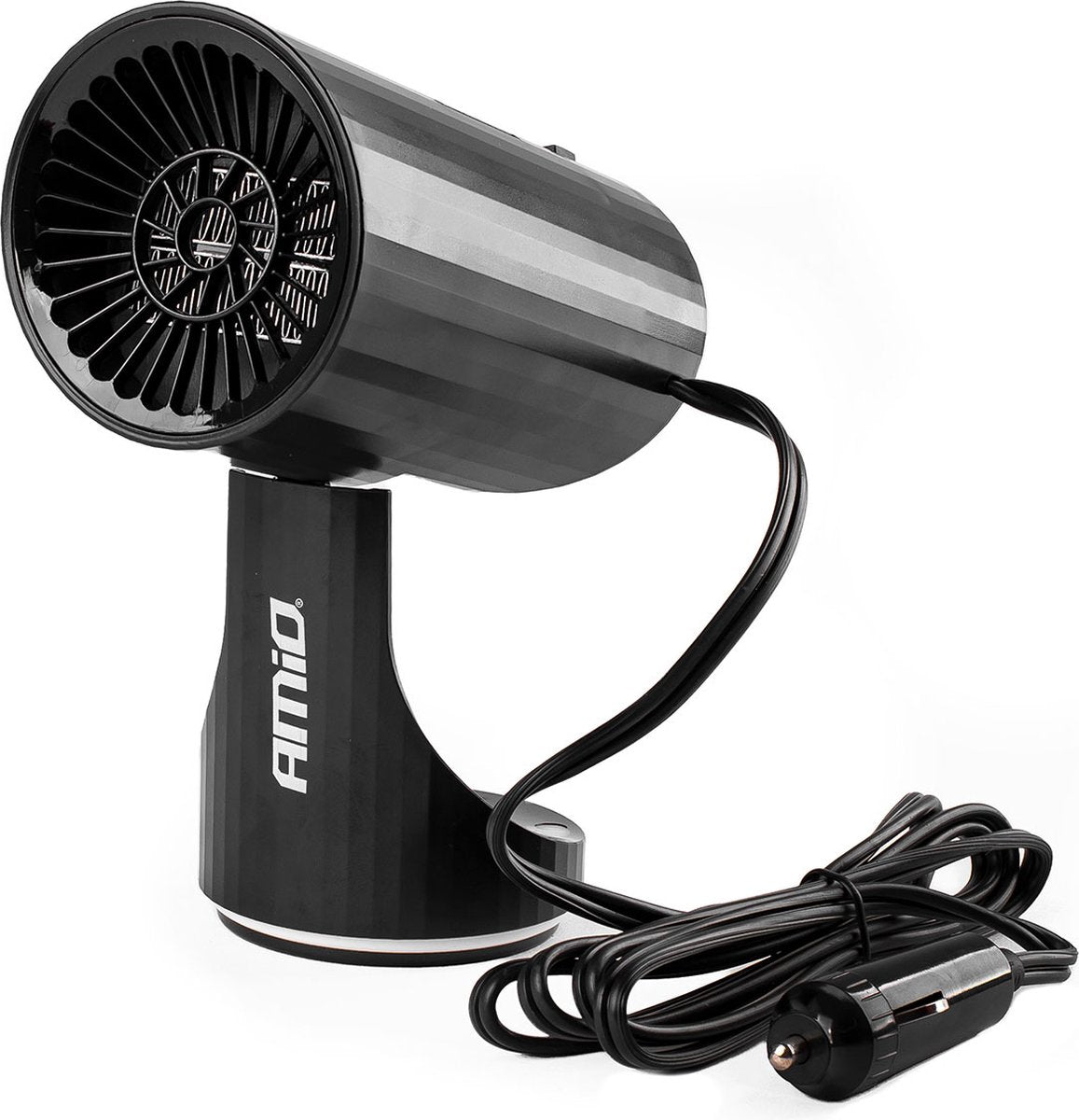 Amio autokachel raamontdooier - voorruitverwarming - verwarming ventilator - 12 volt 150w - zwart