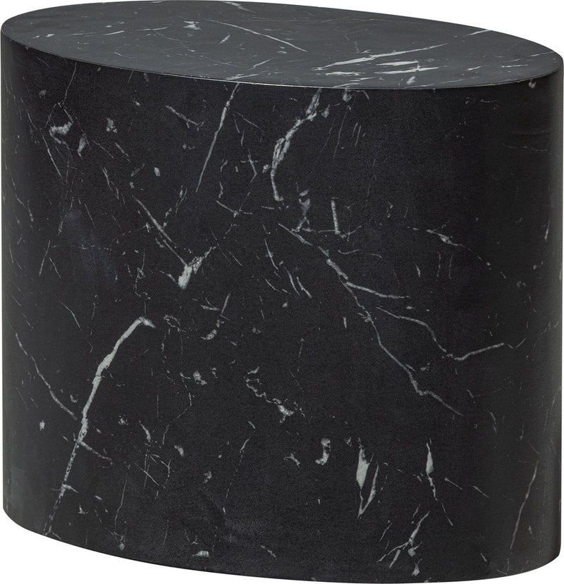Tavolino in legno quint - mdf - nero - 33x40x24