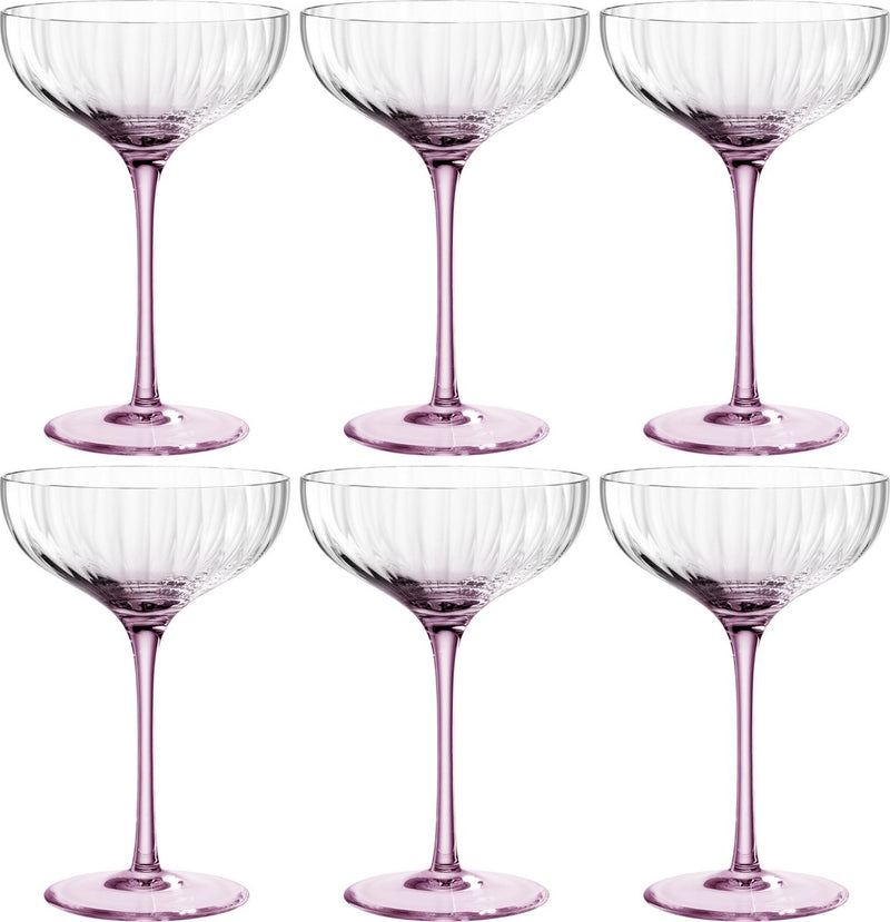 Leonardo poesia coppetta champagne rosé da 260 ml - set 6