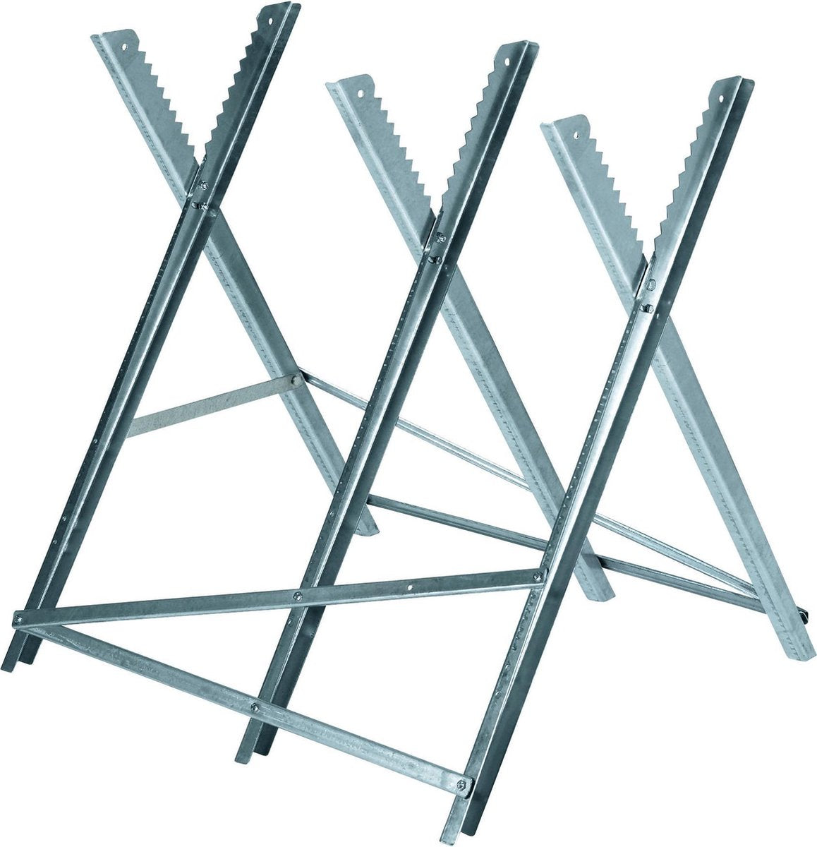 Einhell zaagbok - max. belasting: 150 kg - lengte: ca. 80 cm - inklapbaar - max. diameter houtblokken: ø30 cm - 3 werkhoogtes: 60, 64 en 68 cm