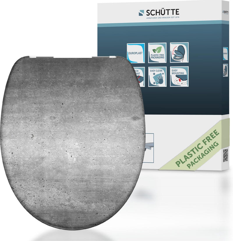 SHOTTE SCHütte Sedile del gabinetto con grigio industriale da chiuso