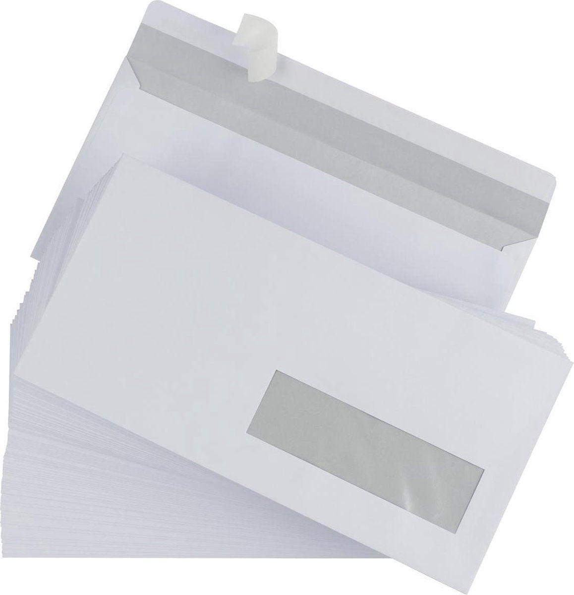 Buste Gallery formato 110 x 220 mm chiusura con finestra destra scatola da 500 pezzi